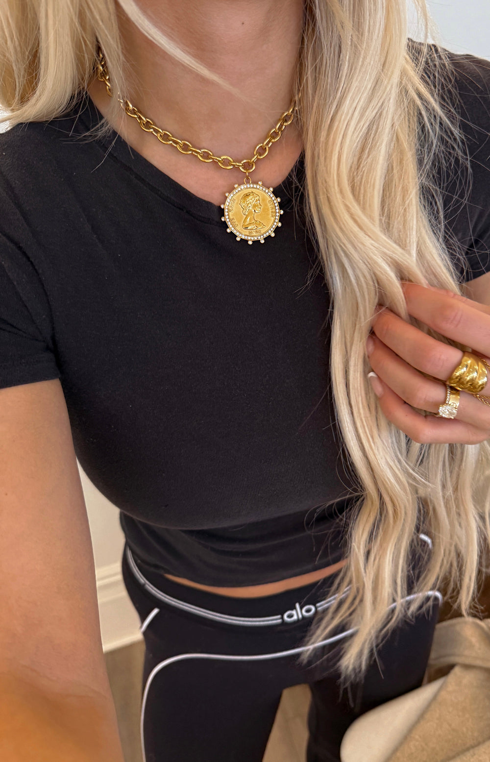 SMALL COIN NECKLACE-Chansuttpearls-Shop with Bloom West Boutique, Women's Fashion Boutique, Located in Houma, Louisiana