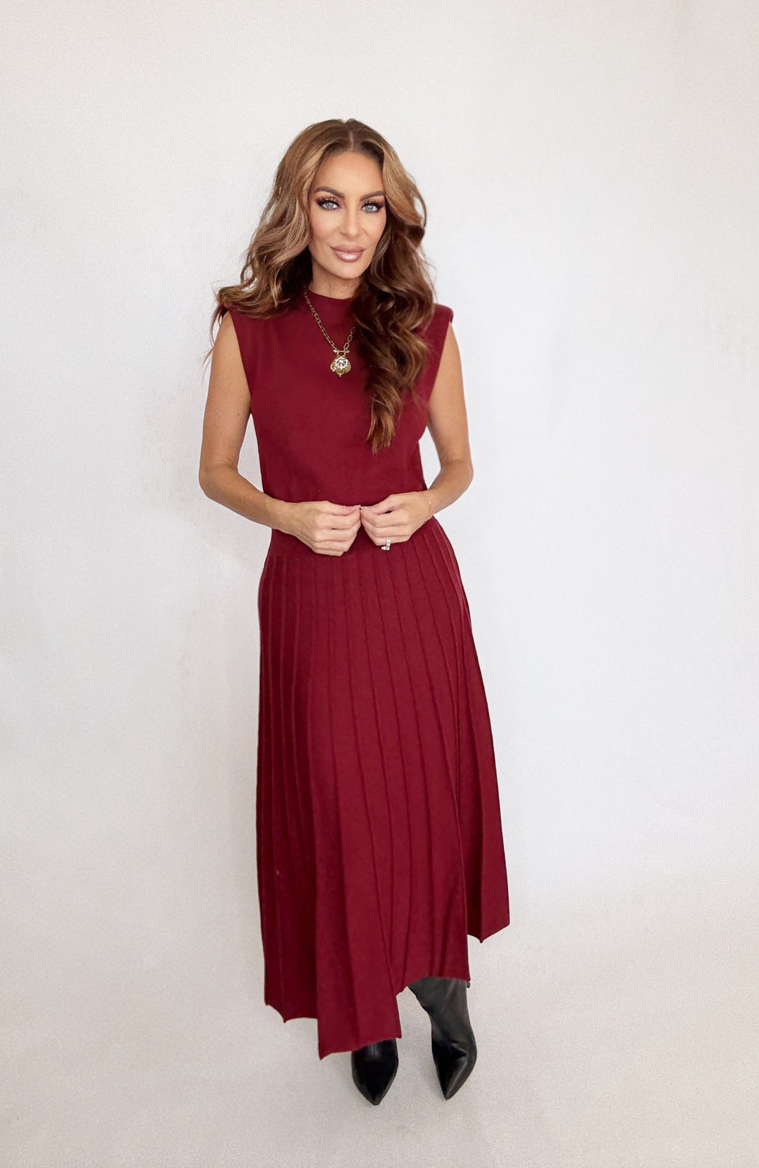 THML Emilia Knit Maxi Dress-Dresses-THML-Shop with Bloom West Boutique, Women's Fashion Boutique, Located in Houma, Louisiana