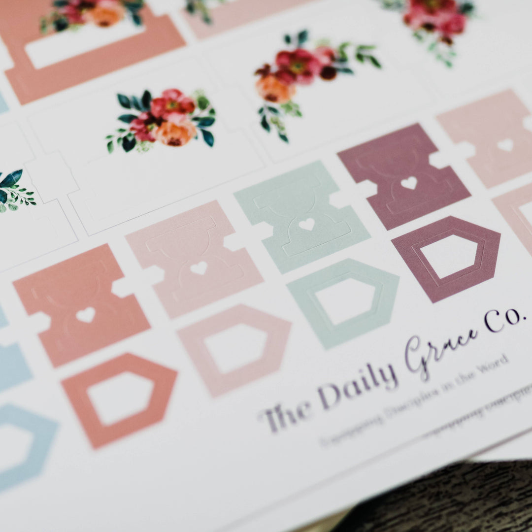 Floral Bible Tabs-Bible Accessories-The Daily Grace Co-Shop with Bloom West Boutique, Women's Fashion Boutique, Located in Houma, Louisiana