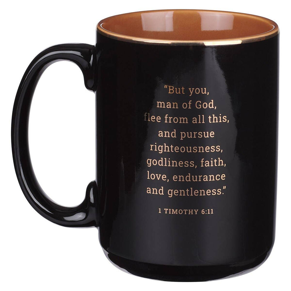Mug Black Man of God 1 Tim. 6:11-Mugs-Christian Art Gifts-Shop with Bloom West Boutique, Women's Fashion Boutique, Located in Houma, Louisiana