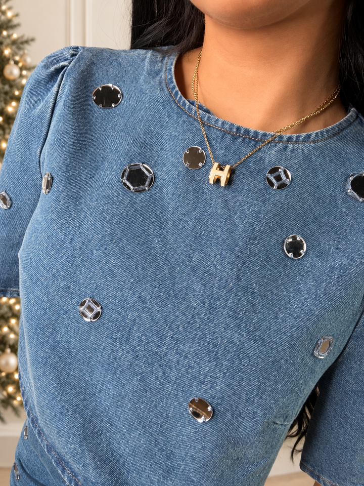 Dancing Queen Denim Top