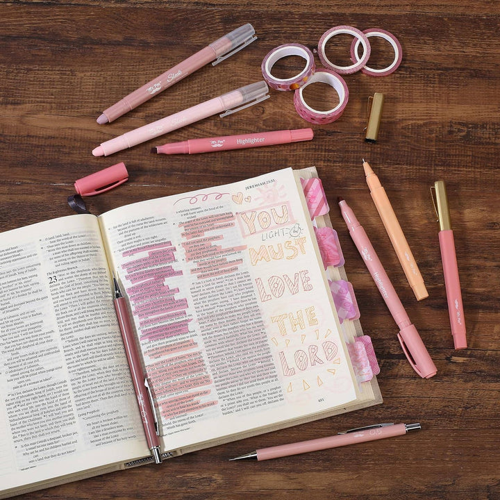 Mr. Pen Pink Bible Journaling Kit-Accessories-Mr. Pen-Shop with Bloom West Boutique, Women's Fashion Boutique, Located in Houma, Louisiana