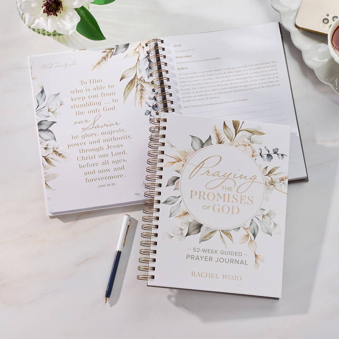 Praying the Promises of God; A 52-Week Guided Prayer Journal-Bibles & Devotionals-Christian Art Gifts-Shop with Bloom West Boutique, Women's Fashion Boutique, Located in Houma, Louisiana