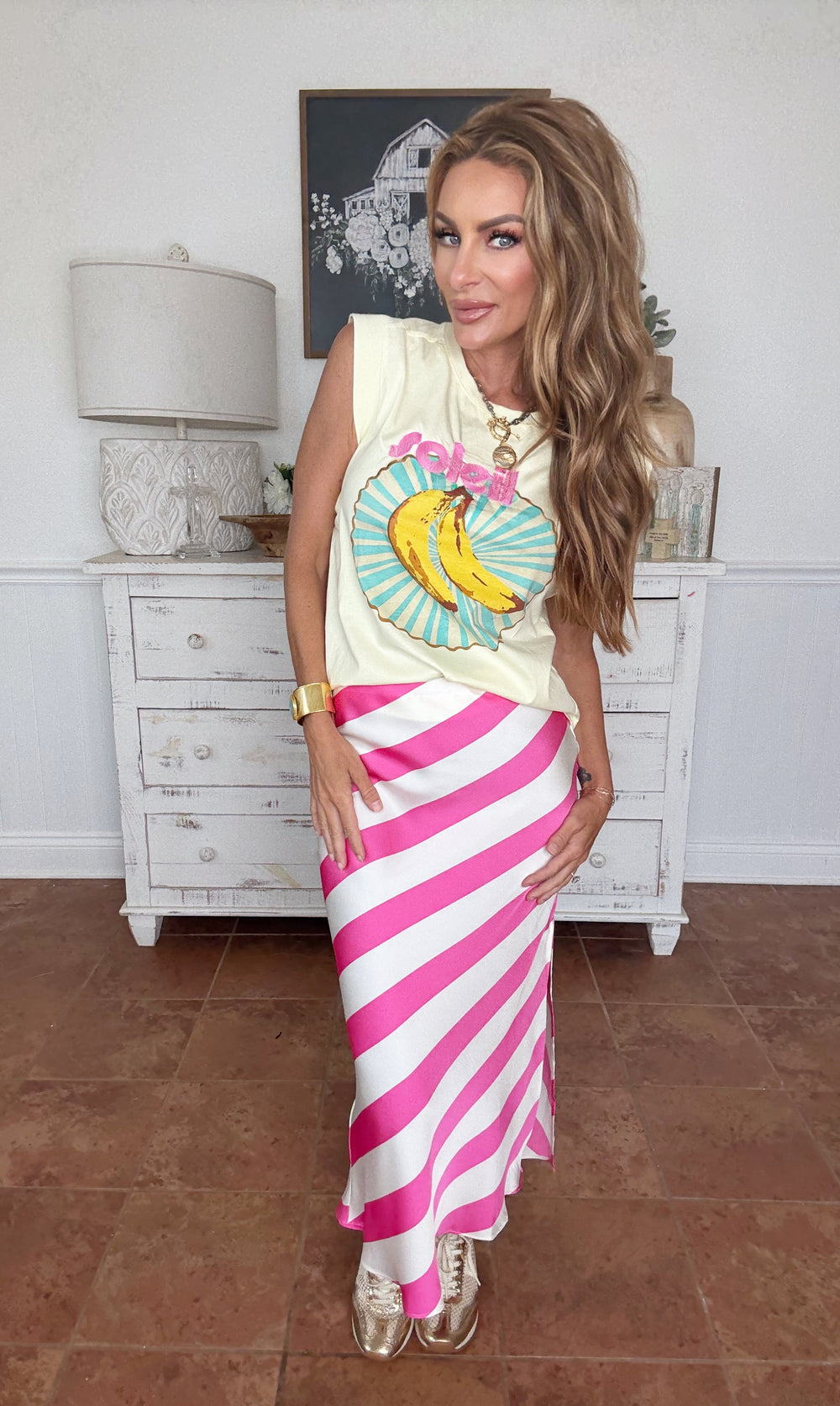 Strawberry Fizz Skirt-Skirts-skies are blue-Shop with Bloom West Boutique, Women's Fashion Boutique, Located in Houma, Louisiana