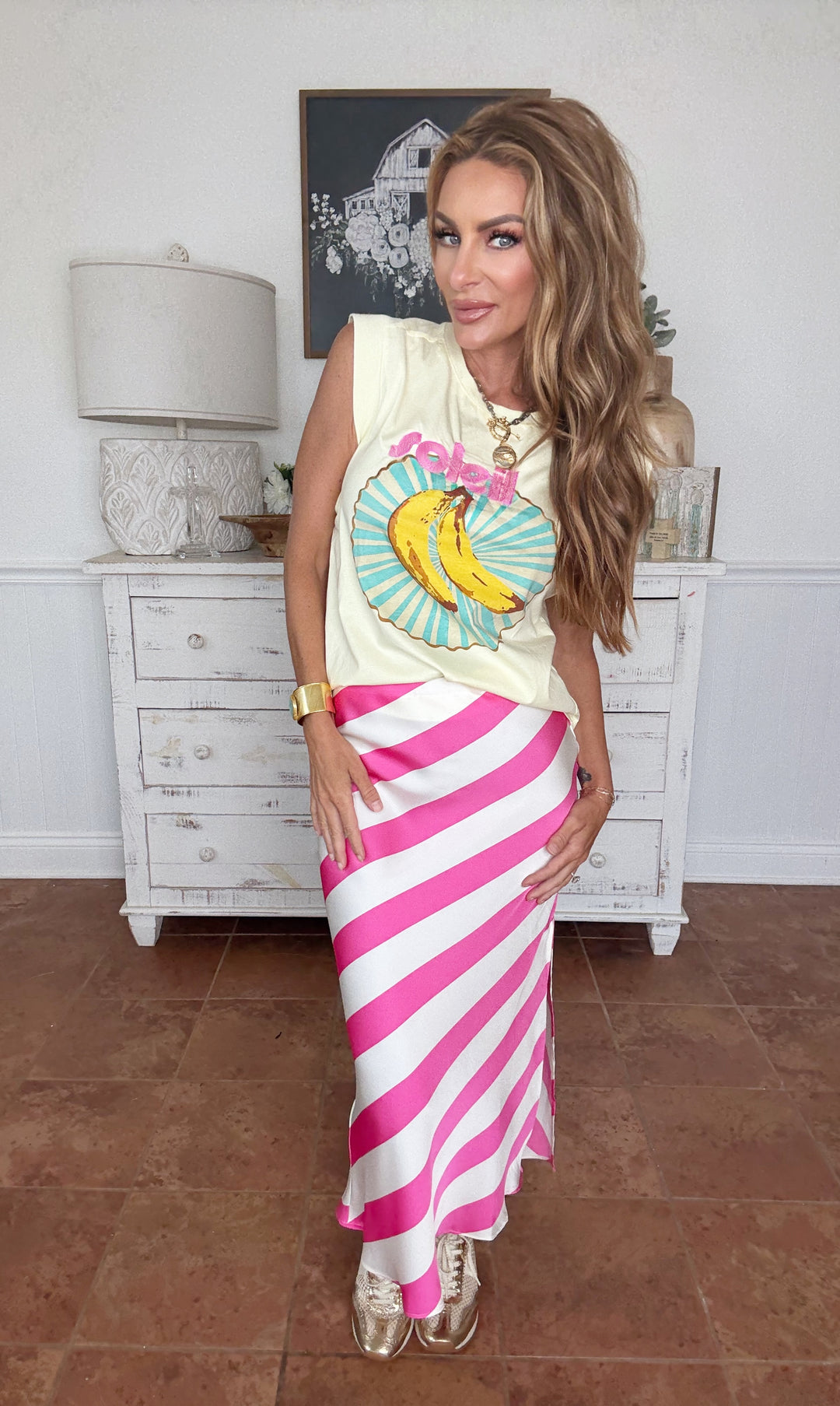 Strawberry Fizz Skirt-Skirts-skies are blue-Shop with Bloom West Boutique, Women's Fashion Boutique, Located in Houma, Louisiana