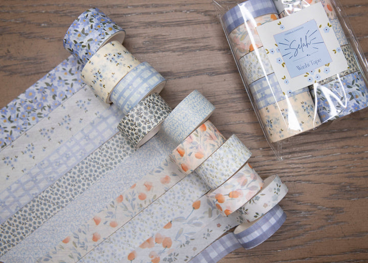 Cute Bible Journaling Washi Tape - Blue-Bible Accessories-Chosen & Cherished-Shop with Bloom West Boutique, Women's Fashion Boutique, Located in Houma, Louisiana