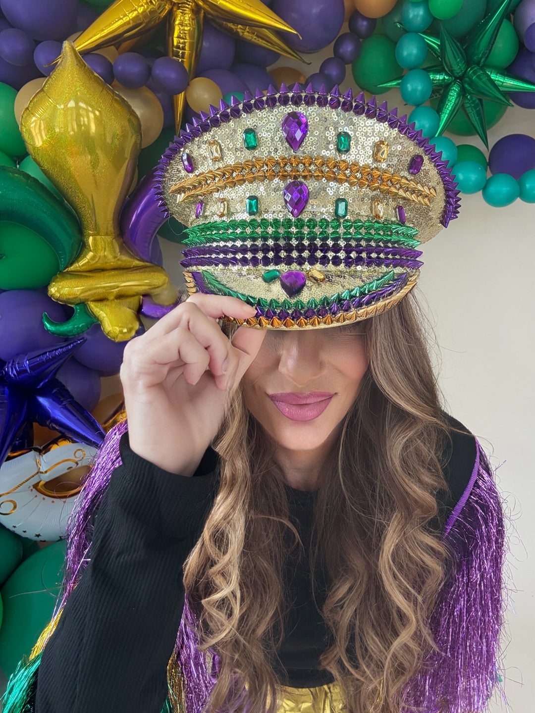 Mardi Gras Captains Hat-Hats-Nolaverse-Shop with Bloom West Boutique, Women's Fashion Boutique, Located in Houma, Louisiana