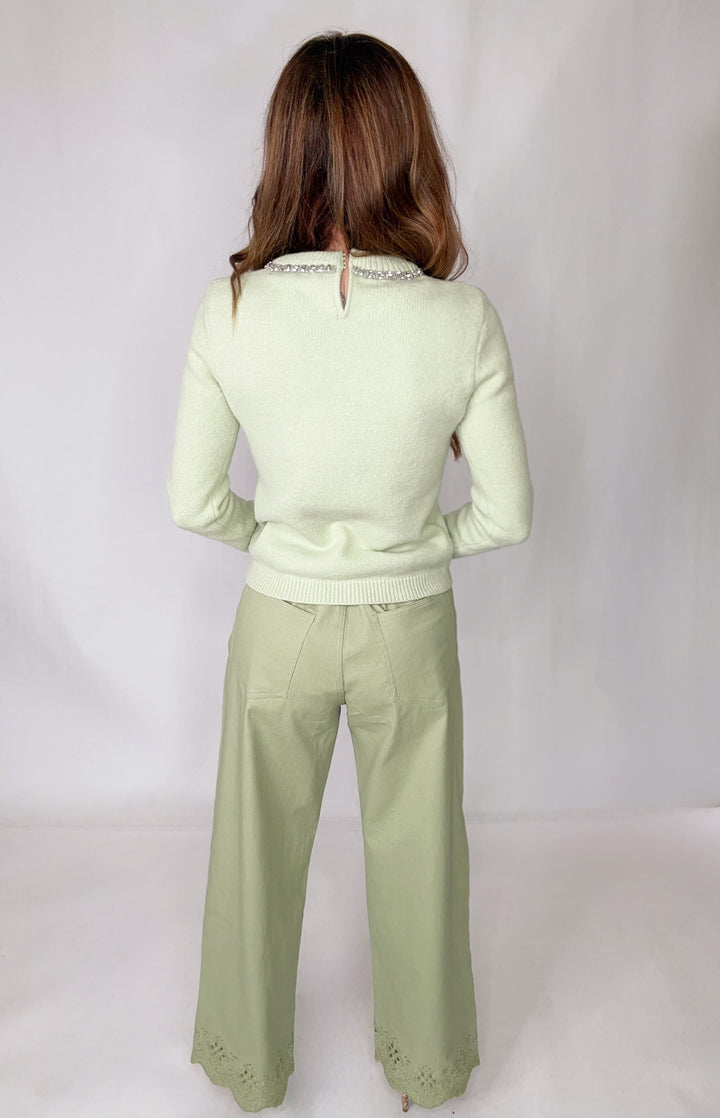 Opulent Olive Bow Knit Top-Tops-August Apparel-Shop with Bloom West Boutique, Women's Fashion Boutique, Located in Houma, Louisiana