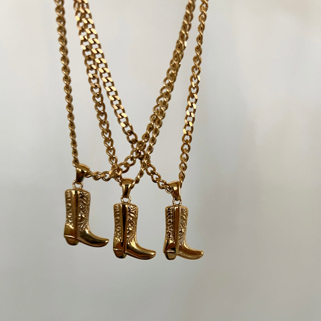 COWGIRL BOOT NECKLACE-Necklace-Chansuttpearls-Shop with Bloom West Boutique, Women&