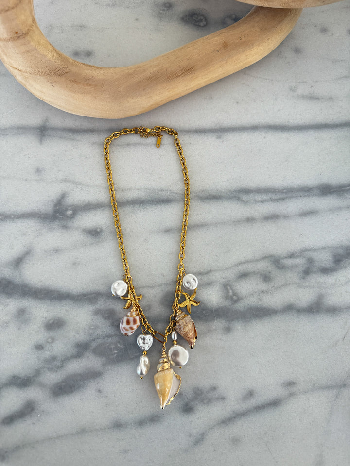 SHELL CHARM NECKLACE-Chansuttpearls-Shop with Bloom West Boutique, Women&