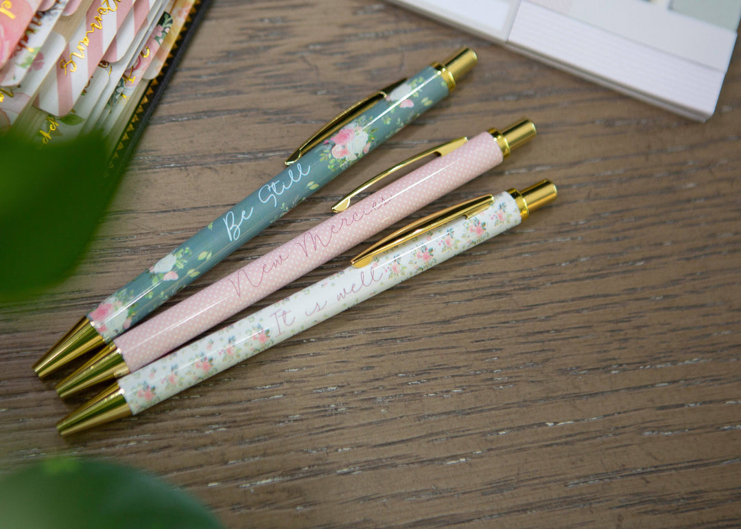 Be Still Bible Study Pens | Christian Pen Set-Accessories-Chosen & Cherished-Shop with Bloom West Boutique, Women's Fashion Boutique, Located in Houma, Louisiana