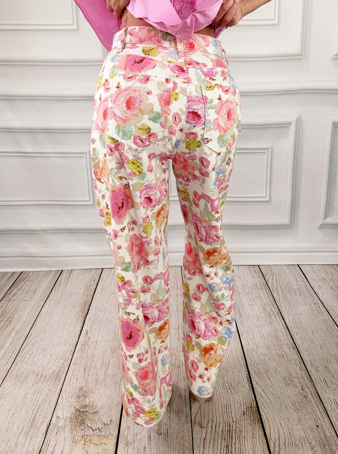 The Monet Garden Trousers-Pants-Entro-Shop with Bloom West Boutique, Women&