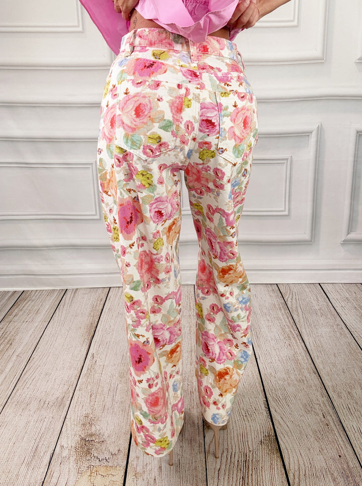 The Monet Garden Trousers-Pants-Entro-Shop with Bloom West Boutique, Women&