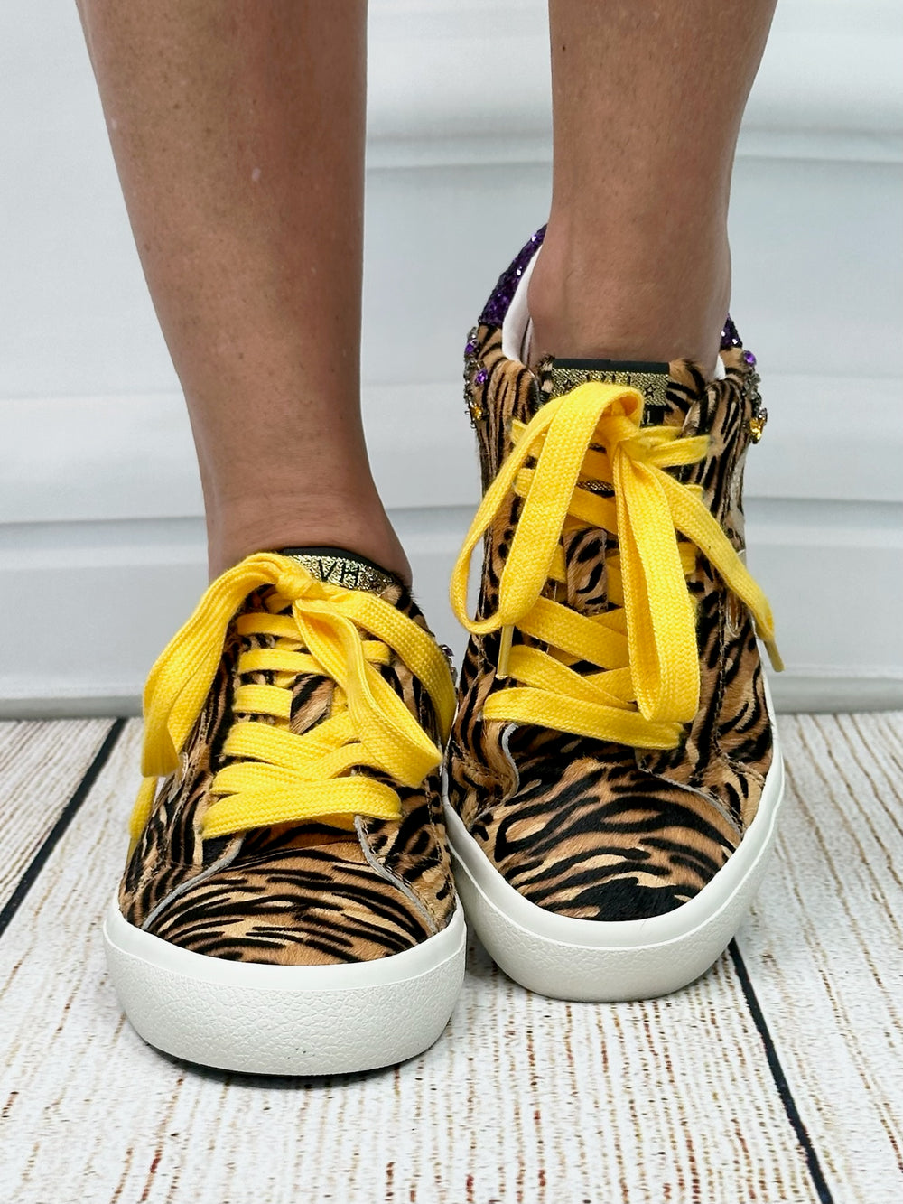 Tailgate Tiger Bloom West+Vintage Havana Game Day Sneakers PREORDER-SNEAKERS-Bloom West/Vintage Havana-Shop with Bloom West Boutique, Women's Fashion Boutique, Located in Houma, Louisiana