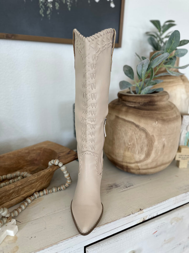 Lacey Beige Boots-Boots-Miracle miles-Shop with Bloom West Boutique, Women's Fashion Boutique, Located in Houma, Louisiana