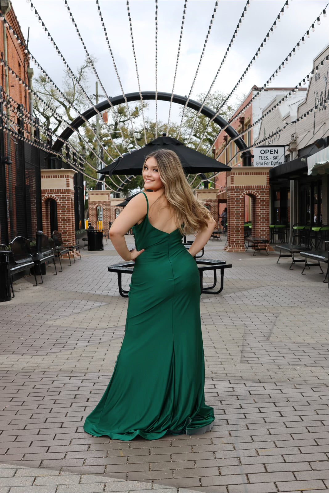 Celeste Fitted Stretch Satin Gown-Formal Gowns-ladivine by cinderella-Shop with Bloom West Boutique, Women's Fashion Boutique, Located in Houma, Louisiana