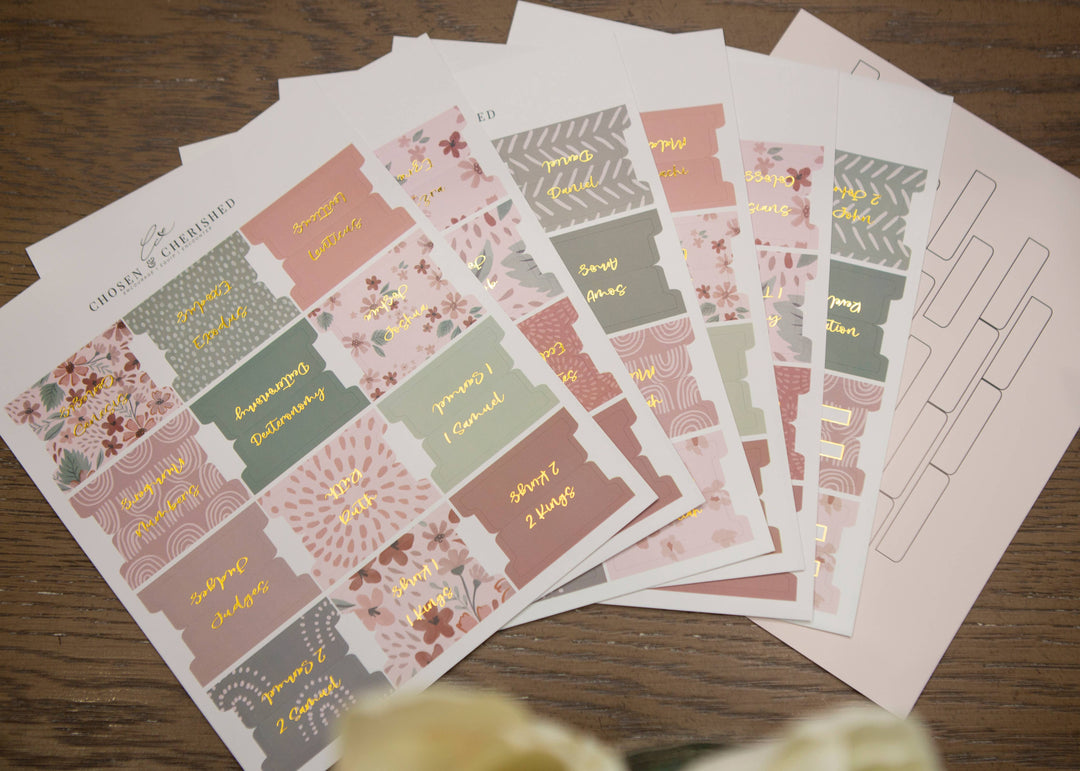 Bible Book Tabs | Pretty Bible Tabs-Accessories-Chosen & Cherished-Shop with Bloom West Boutique, Women's Fashion Boutique, Located in Houma, Louisiana