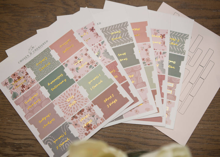 Bible Book Tabs | Pretty Bible Tabs-Accessories-Chosen & Cherished-Shop with Bloom West Boutique, Women's Fashion Boutique, Located in Houma, Louisiana