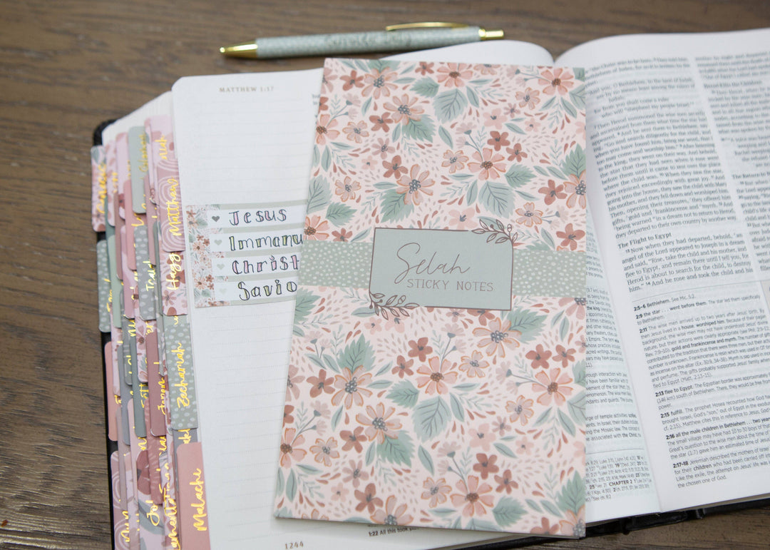 Selah Bible Study Sticky Notes | Post It Notes for Bible-Bible Accessories-Chosen & Cherished-Shop with Bloom West Boutique, Women's Fashion Boutique, Located in Houma, Louisiana