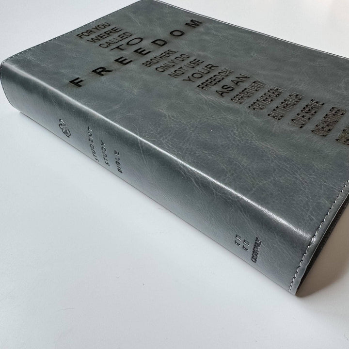 ESV Gray Student Study Bible - Called to Freedom - CUSTOM-Bibles & Devotionals-Joy Creative Bibles-Shop with Bloom West Boutique, Women's Fashion Boutique, Located in Houma, Louisiana