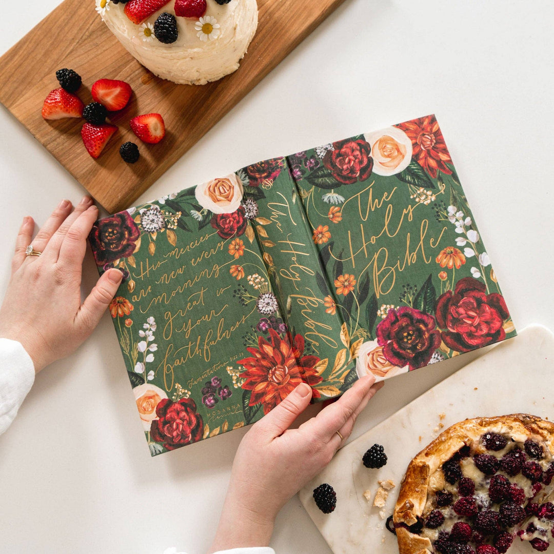 ESV Large Print Journaling Bible : Hollis Theme-Bibles & Devotionals-Hosanna Revival-Shop with Bloom West Boutique, Women's Fashion Boutique, Located in Houma, Louisiana