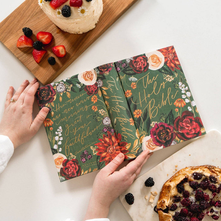 ESV Large Print Journaling Bible : Hollis Theme-Bibles & Devotionals-Hosanna Revival-Shop with Bloom West Boutique, Women's Fashion Boutique, Located in Houma, Louisiana