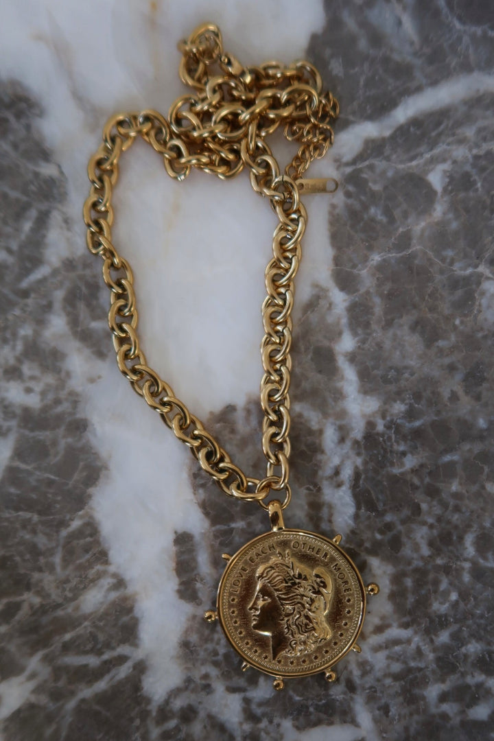 GOLD COIN NECKLACE-Chansuttpearls-Shop with Bloom West Boutique, Women&