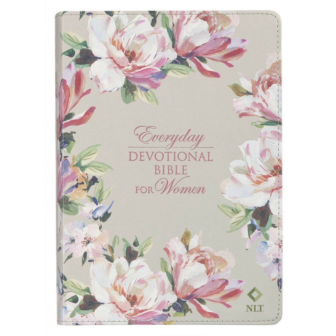 Devotional Bible NLT for Women Faux Leather, Floral-Accessories-Christian Art Gifts-Shop with Bloom West Boutique, Women's Fashion Boutique, Located in Houma, Louisiana
