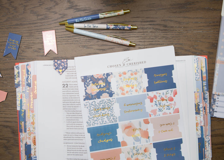 Tabs For Your Bible | Pretty Bible Book Tabs-Bible Accessories-Chosen & Cherished-Shop with Bloom West Boutique, Women's Fashion Boutique, Located in Houma, Louisiana