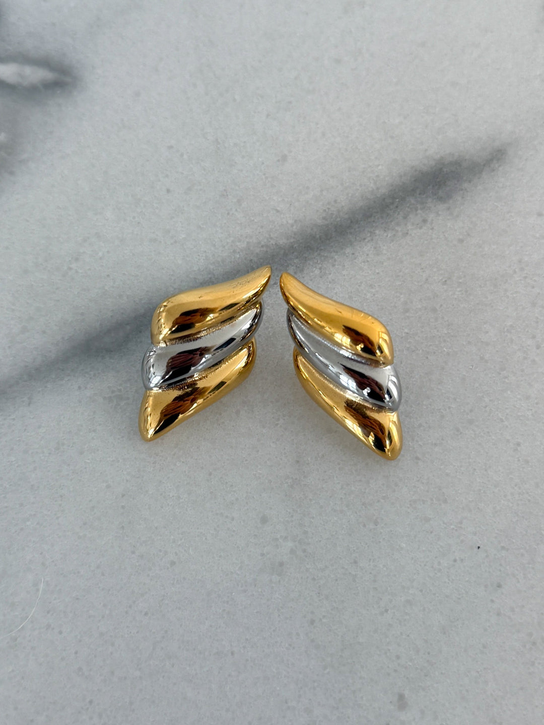 TWO TONED SARAH EARRING-Chansuttpearls-Shop with Bloom West Boutique, Women&