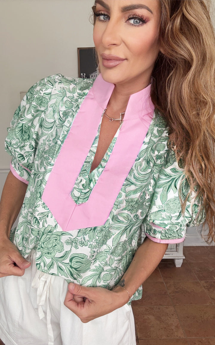 Blush & Basil Top-Tops-Entro-Shop with Bloom West Boutique, Women's Fashion Boutique, Located in Houma, Louisiana