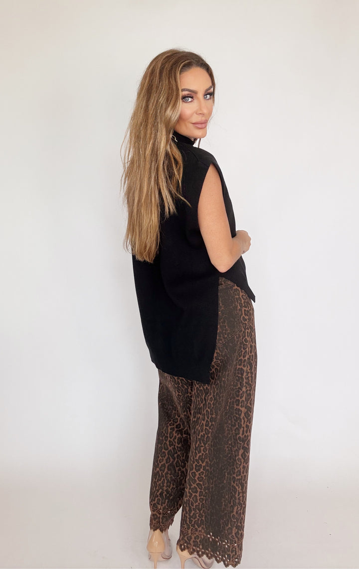 Leopard Luxe Wide Leg Pants
