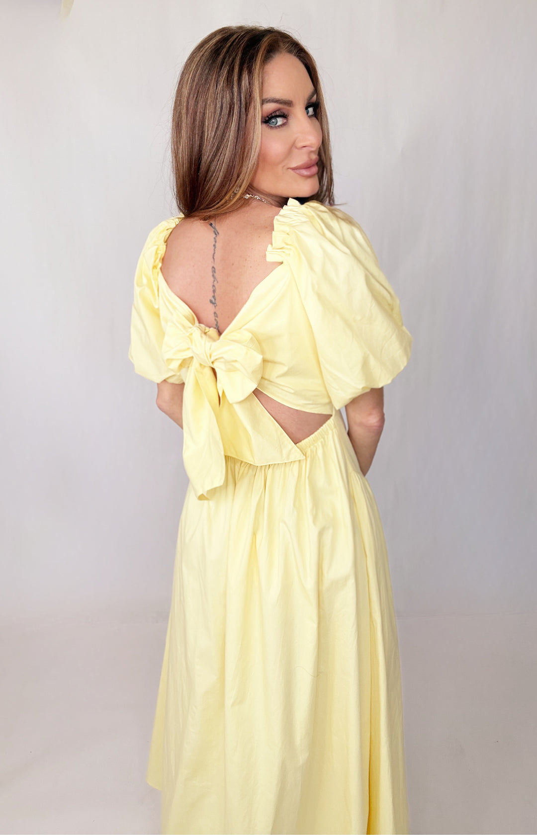 Daffodil Drift Maxi Dress-Dress-skies are blue-Shop with Bloom West Boutique, Women's Fashion Boutique, Located in Houma, Louisiana