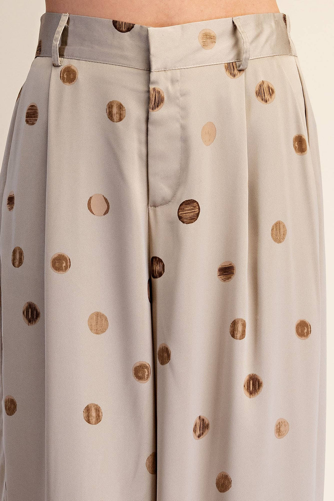 Tailored Wide Polka Dot High Waist Pants-Glam-Shop with Bloom West Boutique, Women&