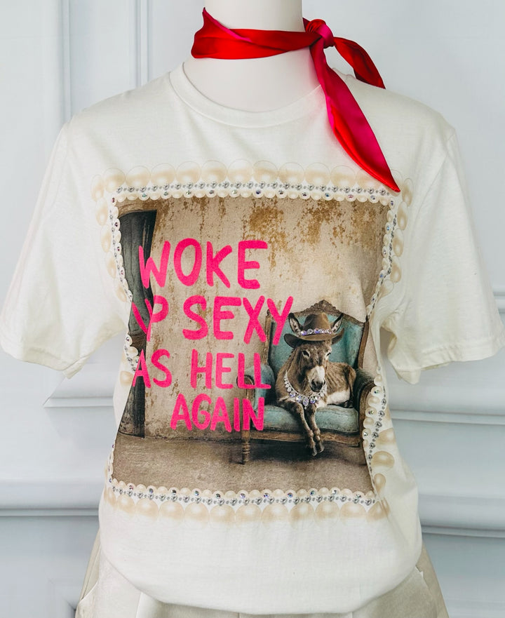 Woke Up Sexy Graphic Tee-Graphic Tees-Keep it Gypsy-Shop with Bloom West Boutique, Women&
