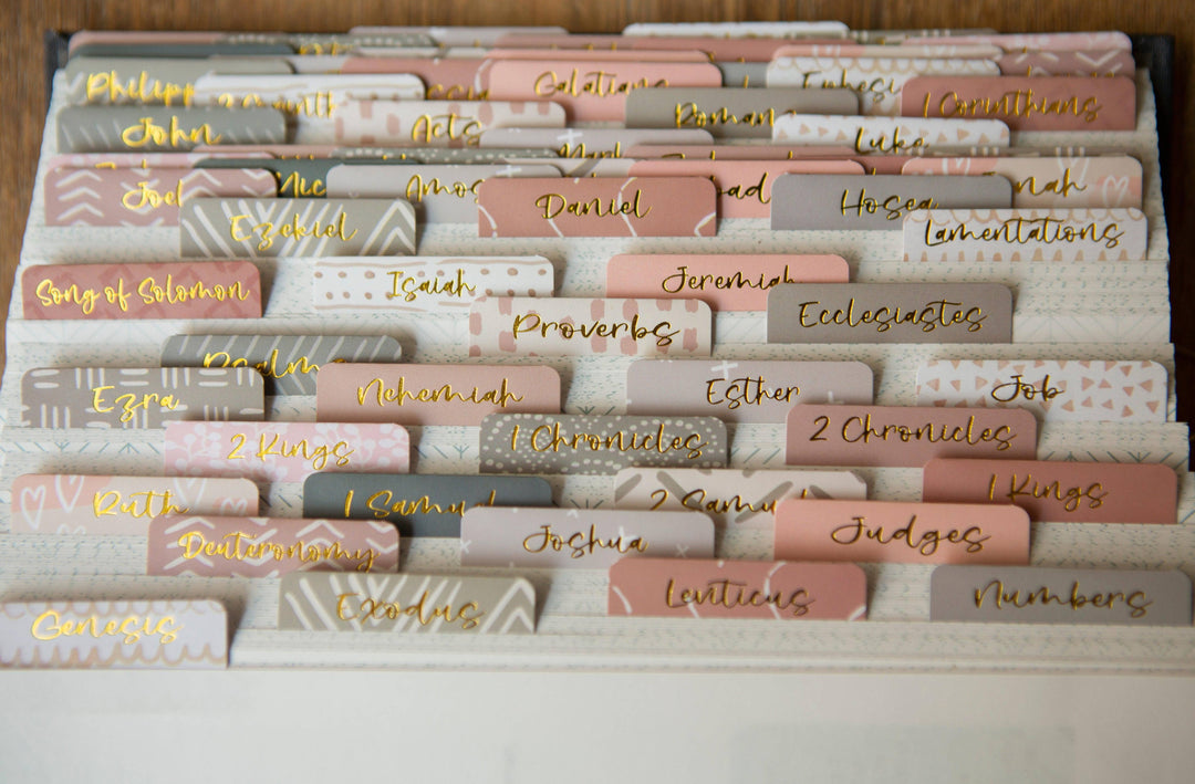 Bible Tabs | Neutral Bible Index Tabs-Accessories-Chosen & Cherished-Shop with Bloom West Boutique, Women's Fashion Boutique, Located in Houma, Louisiana