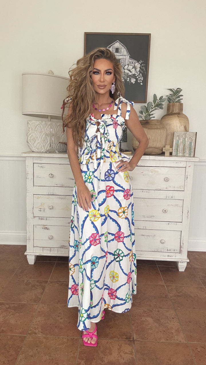 CELIA B TURPAN BLUE DRESS-Midi Dresses-Celia B-Shop with Bloom West Boutique, Women's Fashion Boutique, Located in Houma, Louisiana