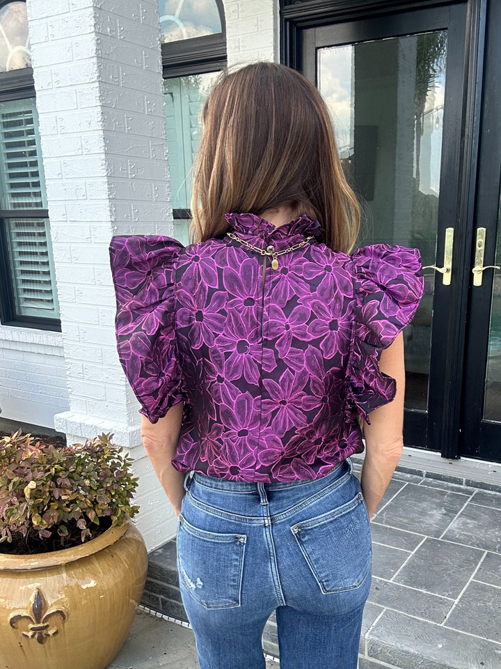 Calliope Top-Short Sleeves-Entro-Shop with Bloom West Boutique, Women's Fashion Boutique, Located in Houma, Louisiana