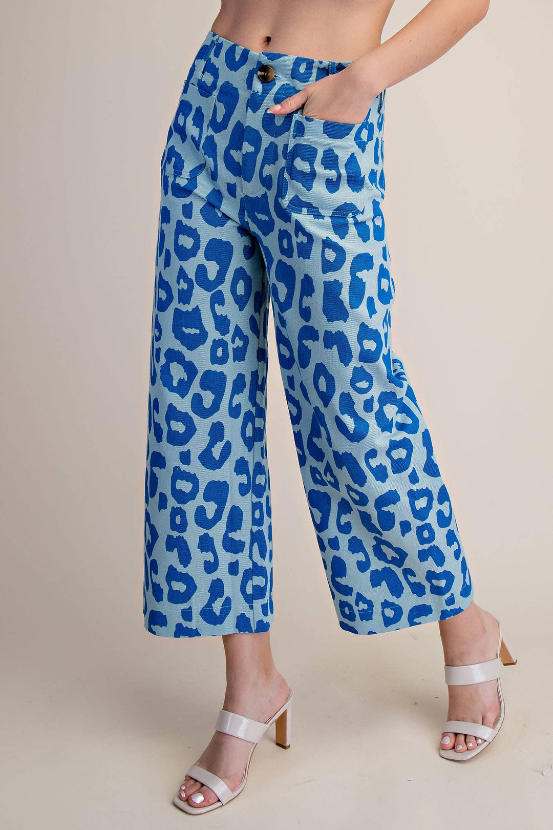 Colette Cropped Wide-Leg Neon Leopard Pants-Glam-Shop with Bloom West Boutique, Women&