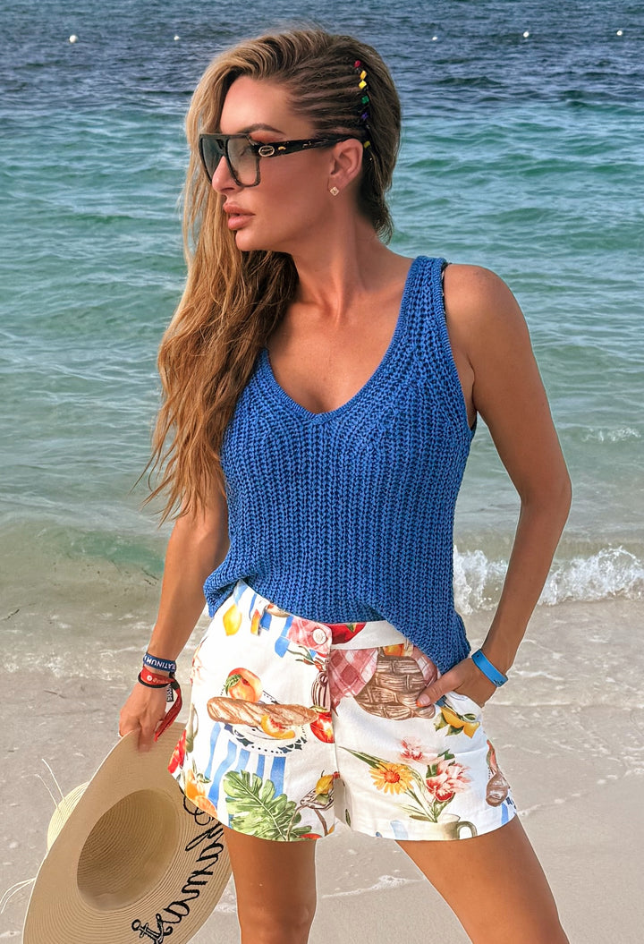 Sunday in Sorrento Shorts-Shorts-skies are blue-Shop with Bloom West Boutique, Women&