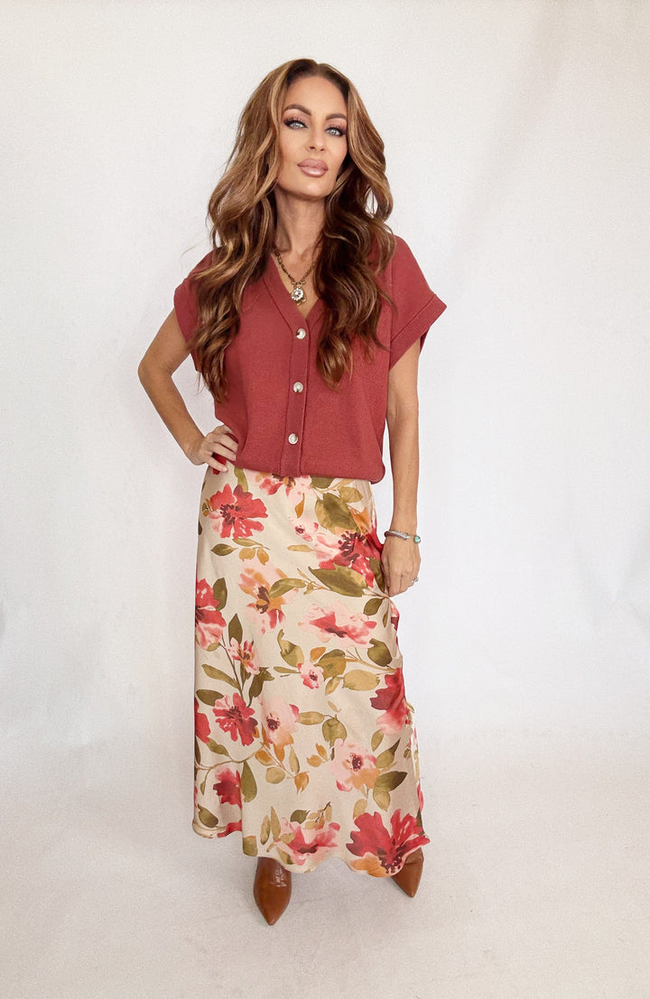 The Blooming Muse Maxi Skirt-Skirts-In February-Shop with Bloom West Boutique, Women's Fashion Boutique, Located in Houma, Louisiana