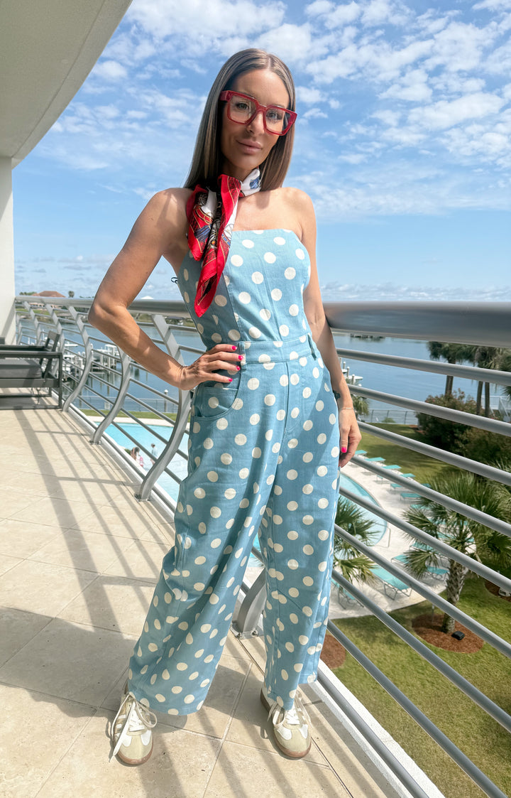 The Marais Dot Jumpsuit-Jumpsuits-LovLov-Shop with Bloom West Boutique, Women&