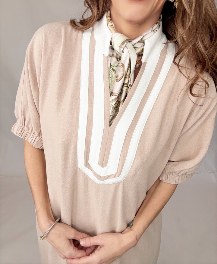 Latte Allure Maxi Dress-Dresses-Entro-Shop with Bloom West Boutique, Women's Fashion Boutique, Located in Houma, Louisiana