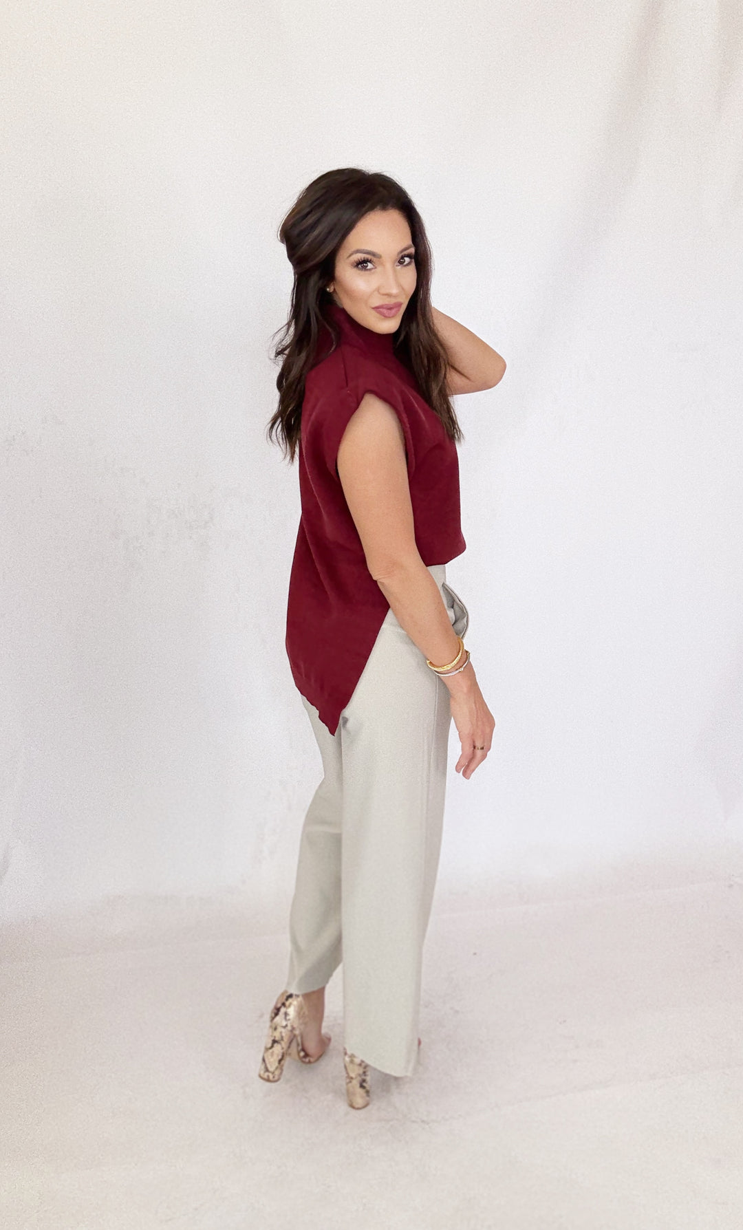 The Willow Beige Pant-Pants-Glam-Shop with Bloom West Boutique, Women's Fashion Boutique, Located in Houma, Louisiana