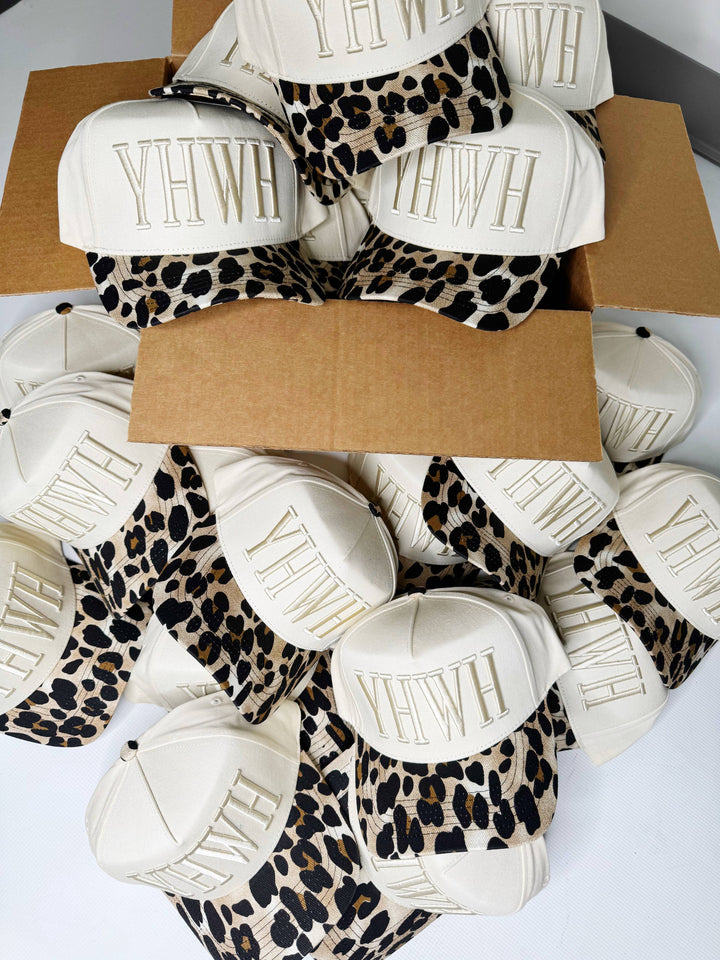 Leopard YHWH Hat-Poppy & Pine-Shop with Bloom West Boutique, Women's Fashion Boutique, Located in Houma, Louisiana