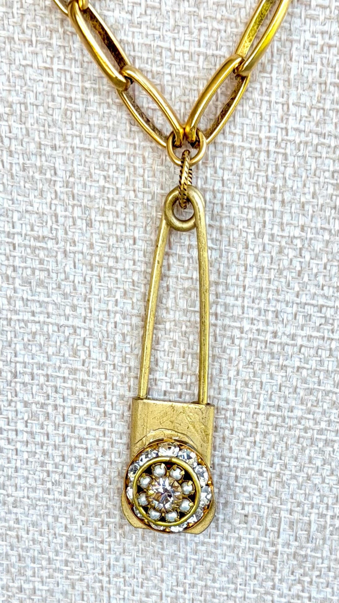 Erin Knight Cameo Rhinestone Laundry Pendant-Necklaces-Erin Knight Designs-Shop with Bloom West Boutique, Women&