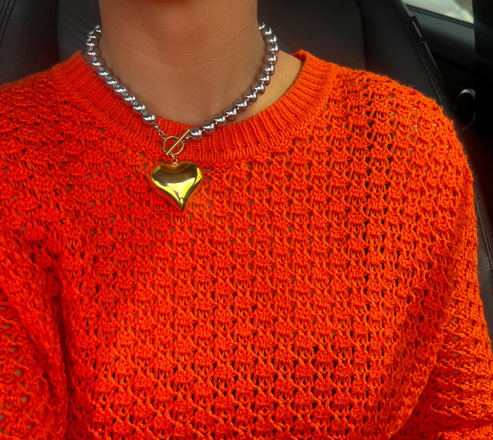 GLAM HEART NECKLACE-Necklace-Chansuttpearls-Shop with Bloom West Boutique, Women&