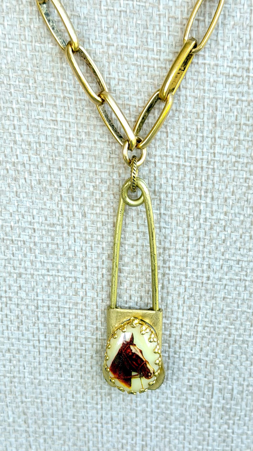 Erin Knight Vintage Horse Laundry Pin-Necklaces-Erin Knight Designs-Shop with Bloom West Boutique, Women&