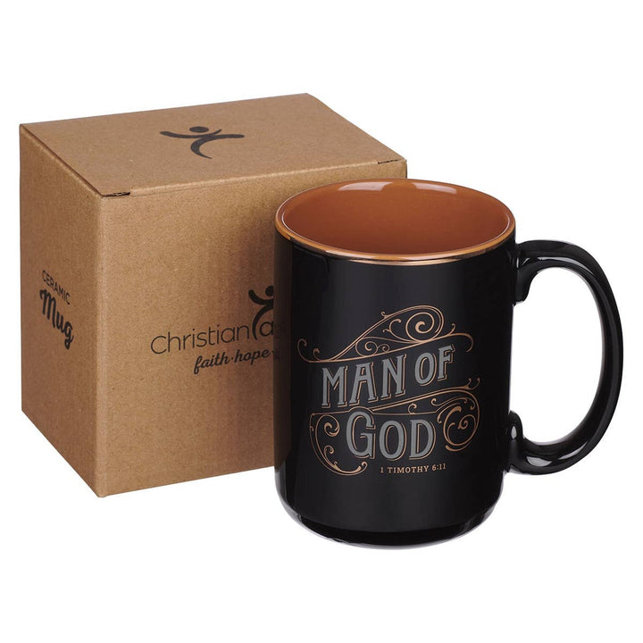 Mug Black Man of God 1 Tim. 6:11-Mugs-Christian Art Gifts-Shop with Bloom West Boutique, Women's Fashion Boutique, Located in Houma, Louisiana