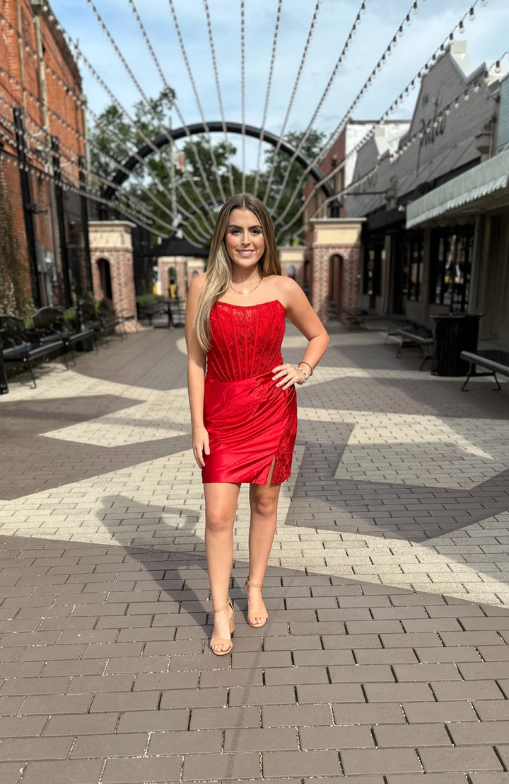 Carli Semi Formal Homecoming Dress-Semi Formal Dresses-Faire-Shop with Bloom West Boutique, Women's Fashion Boutique, Located in Houma, Louisiana